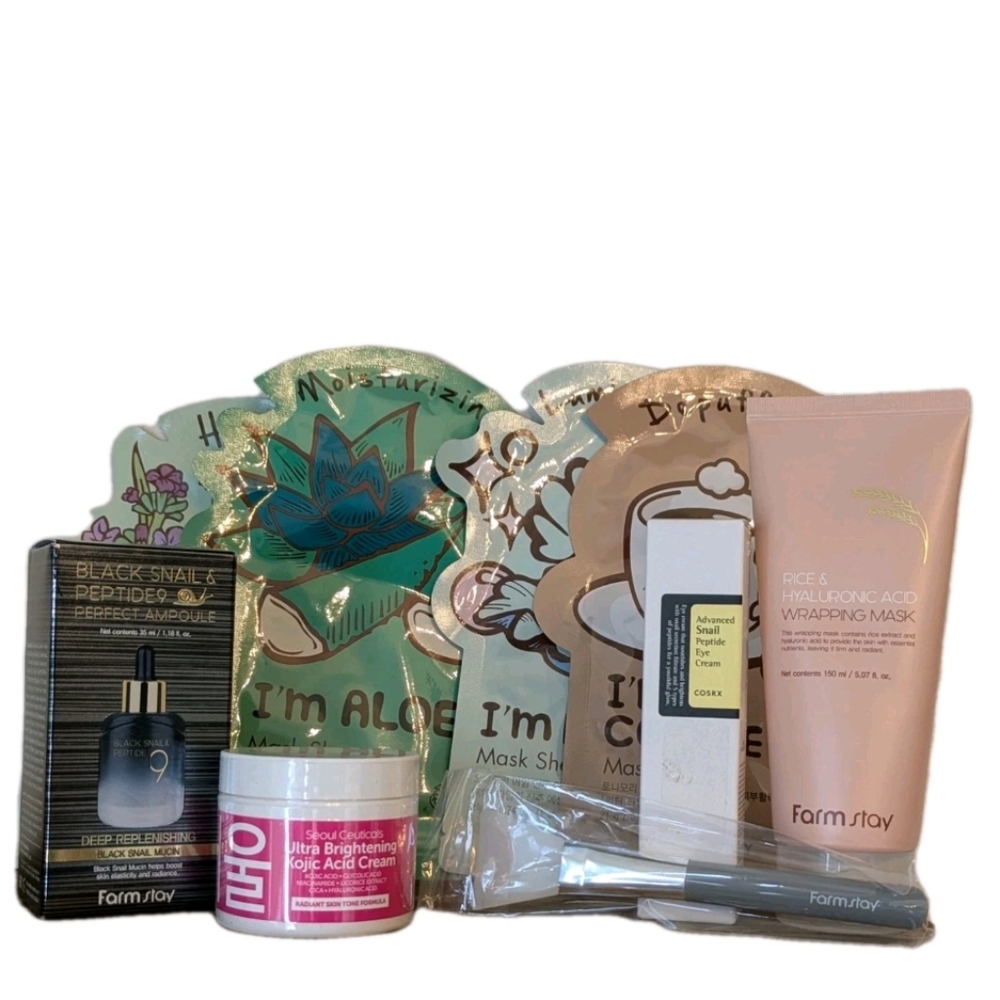 K Beauty Skincare Bundle COSRX Farm Stay Seoul Ceuticals TonyMoly New 9pc